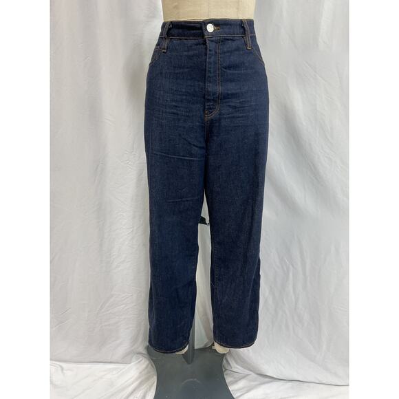 Frame Ultra High Blue Rayon Rise Barrel Denim Jeans Size 31 - Picture 2 of 5